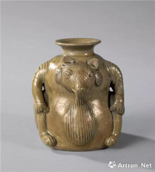 770 晉 越窯熊尊(30-50萬JPY)H9.2cm