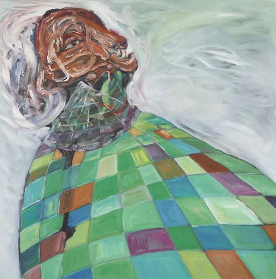 召魂 系列-12 油畫 60x60cm 2016